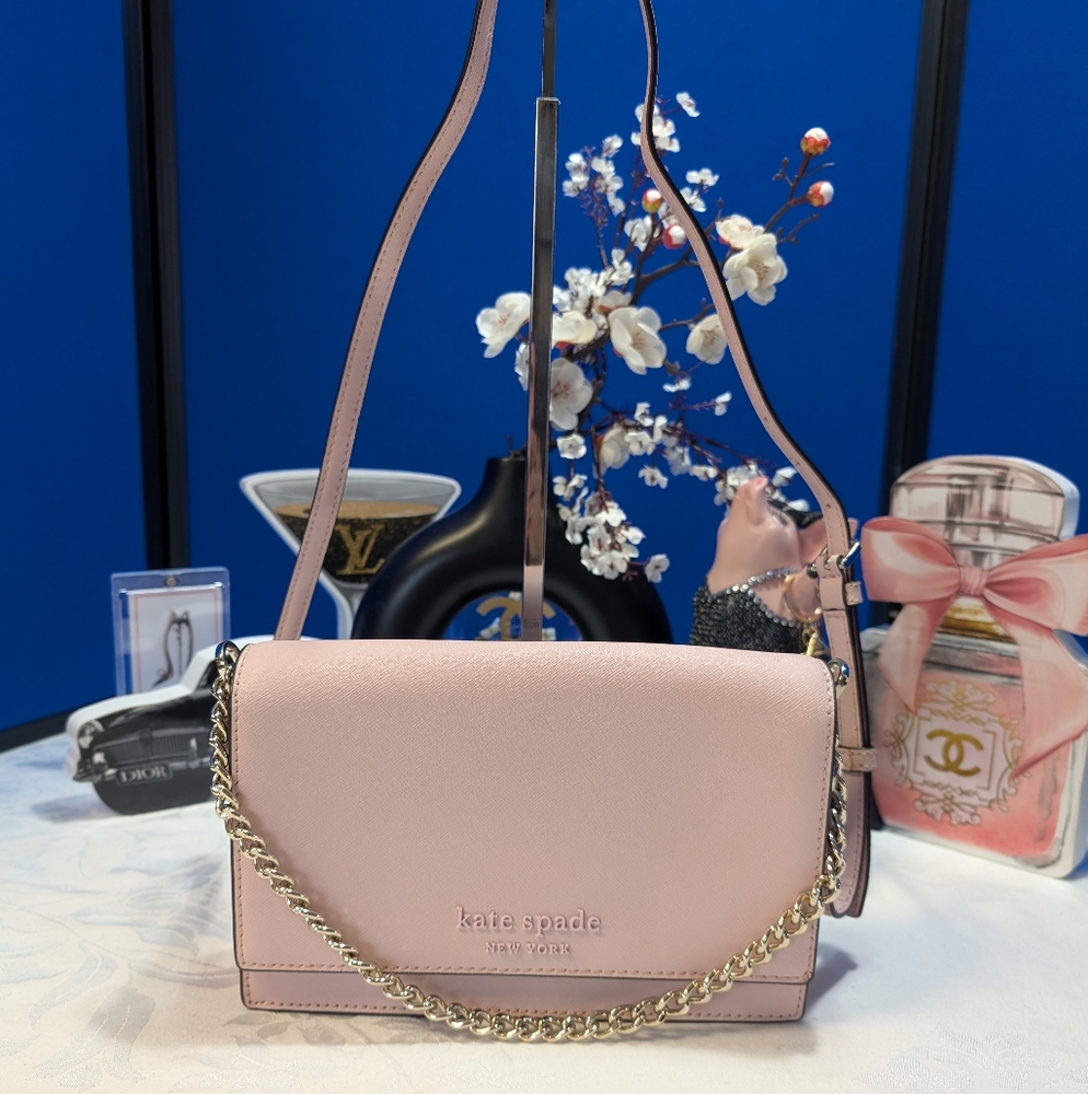 Kate Spade Madison Flap 2-way  Pink Crossbody Bag - NEW🔥